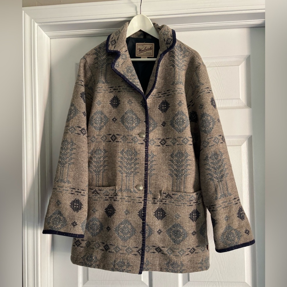 Vintage Woolrich Aztec Jacket Size Medium